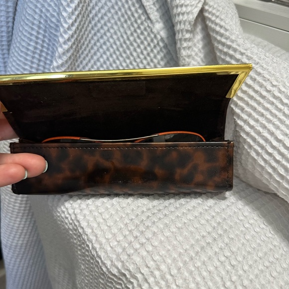 Tory Burch leather covered aviator sunglasses - Picture 5 of 6